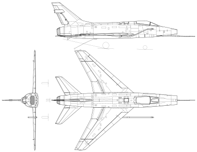 F-100 Super Sabre.