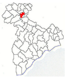 Location in Giurgiu County