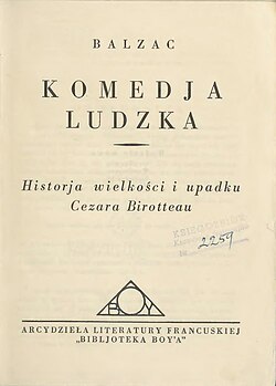 Okładka lub karta tytułowa