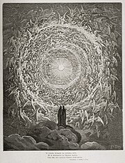 Dante et Béatrice au paradis par Gustave Doré