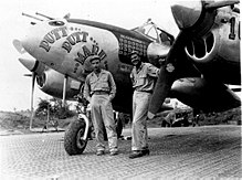 Col. MacDonald and Al Nelson in the Pacific with MacDonald's P-38J Plane-3.jpg