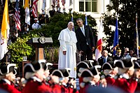 Pope Francis and Barack Obama at the White House