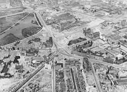 Vista aérea en 1954
