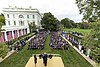 White House Rose Garden ceremony on 26 September 2020, after which multiple participants tested positive for SARS-CoV-2