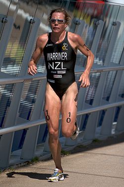 Samantha Warriner beim Salford Triathlon, 2007