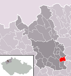 Localização de Skršín