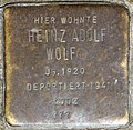 Stolperstein für Heinz Adolf Wolf (Schaevenstraße 4)