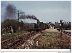 Train en gare de Telgruc.