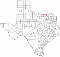 موقعیت Savoy, Texas