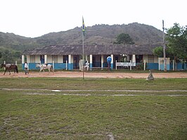 School in de wijk Tepequém in Amajari