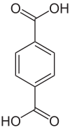 Struktur der Terephthalsäure