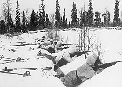 Finse skitroepe in Noord-Finland, 12 Januarie 1940.