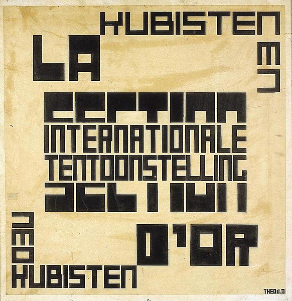 File:Theo van Doesburg Design for a poster.jpg