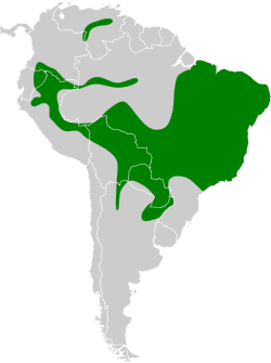 Distribución geográfica del tangara cabecinaranja.