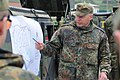 迷彩野戦服姿のドイツ連邦陸軍下士官。（2012年）