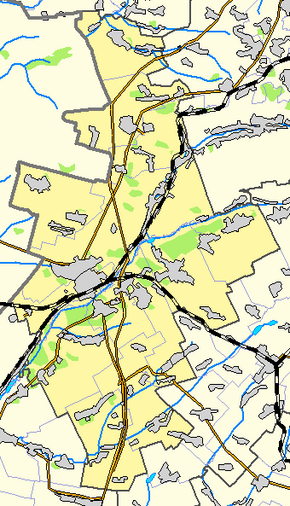 Степове. Карта розташування: Красноградський район