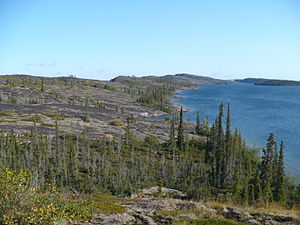 Utsingi Point, East arm of Great Slave Lake, C...