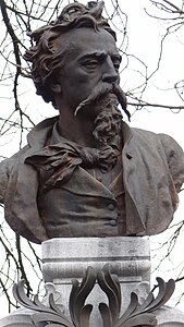 Ernest Hiolle, Buste de Jean-Baptiste Carpeaux, Valenciennes, cimetière Saint-Roch.