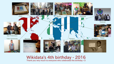 Wikidata Birthday map