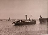 Dampfschlepper im Hafen von Mykolajiw um 1900