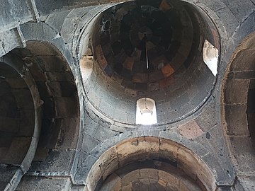 A templom kupolája belülről