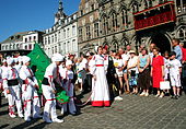 The Petit Doudou actors in the procession of the Golden Car in Mons (Belgium) 060611 Mons (20).JPG