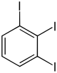 Struktur von 1,2,3-Triiodbenzol