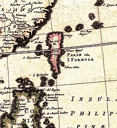 1662年荷兰人所绘福尔摩沙