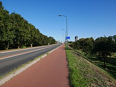 Streckenabschnitt des Radschnellweges „Batavierenpad“ über den Van Heemstraweg in Weurt