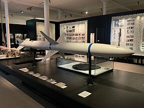 Missile en exposition dans un musée