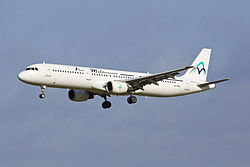 Die von Air Méditerranée geleaste Airbus A321-100