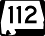 State Route 112 marker