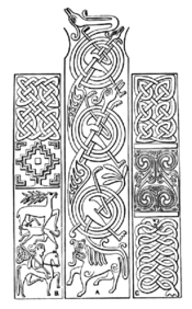 Ornamente, Mitte und Seiten unterer Bereich – Zeichn. H. S. Crawford (1867–1927)