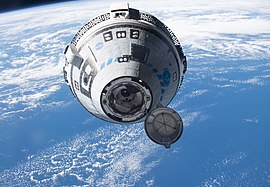 Starliner approaches the ISS.