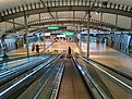 Connecting concourse between the Domestic Terminals and Station