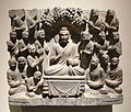 Проповедь Будды, Гандхара, 2-3 века нашей эры, сланец - Этнологический музей, Берлин - DSC01650.JPG