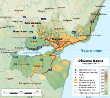 Bulgaria Varna Municipality geographic map bg.svg