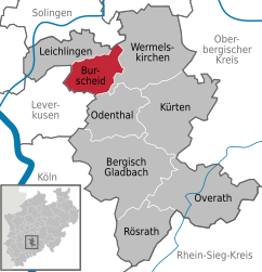 Burscheid – Mappa