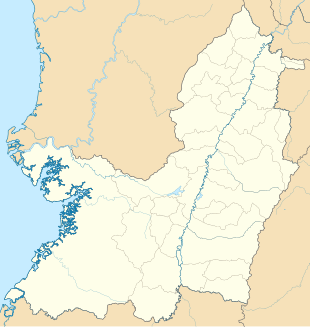 Ladrilleros is located in Valle del Cauca Department