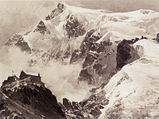 Der Ortler und die Payerhütte. Aquarell von Edward Theodore Compton