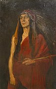 Portrait of Indian Chief by Cornelia Cassady Davis