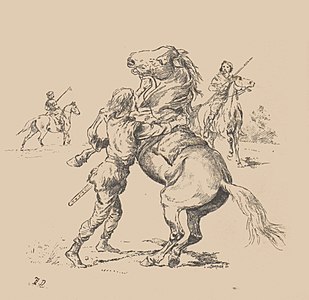 Cavaliers, illustration pour Propos d'un écuyer de François Musany (1895).