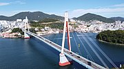 The Dolsan Bridge, with Janggundo visible in the background (2022)