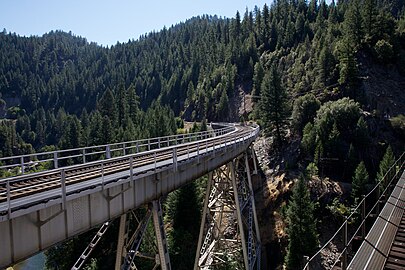 Trestle-Brücke der Ostseite (Strecke aus Norden von Klamath Falls aus)