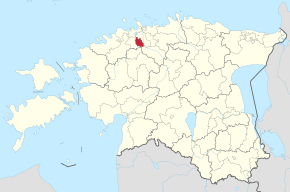 Kart over Kiili kommune