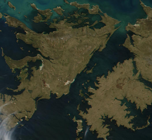 Satellitnafnohm van Falklandsund