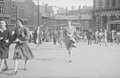 La place d'Armes en pleine heure de pointe en juin 1943