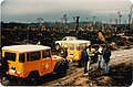 Flybrook 4 coupe after regeneration burn conducted April 1981, Donnelly State Forest, WA Forests Department.