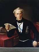 Francisco Martínez de la Rosa, liberal gaditano, se exilió en Francia desde el final del Trienio liberal (1823) hasta la muerte de Fernando VII (1833).