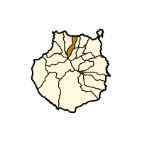 Localisation de Moya dans l'île de Grande Canarie.